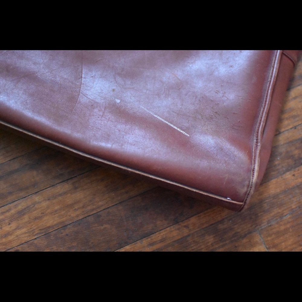 XL British Tan Leather Briefcase Attaché - Picture 3 of 5